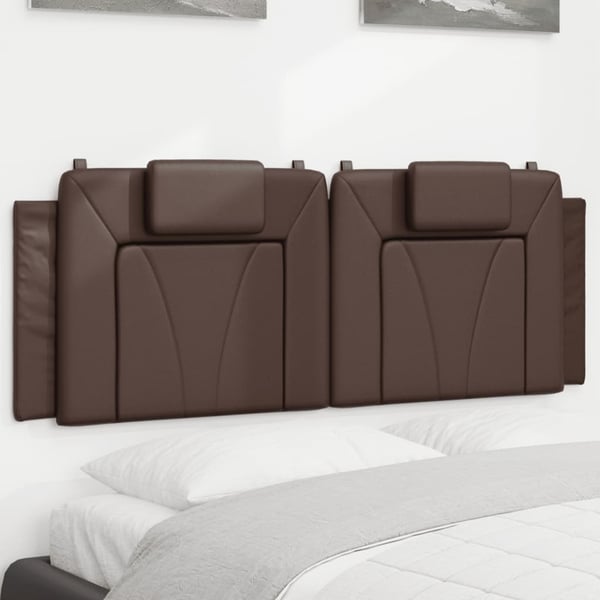 vidaXL gavlpude Viana 140 cm kunstlæder brun