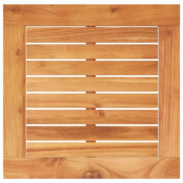 vidaXL havebord 38x38x42 cm polyrattan og akacietræ sort