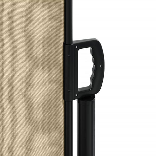 vidaXL Uttrekkbar sidemarkise beige 220x300 cm