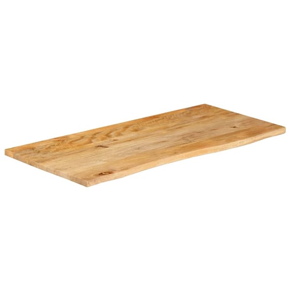 vidaXL bordplade 100x60x2,5 cm naturlig kant massivt mangotræ