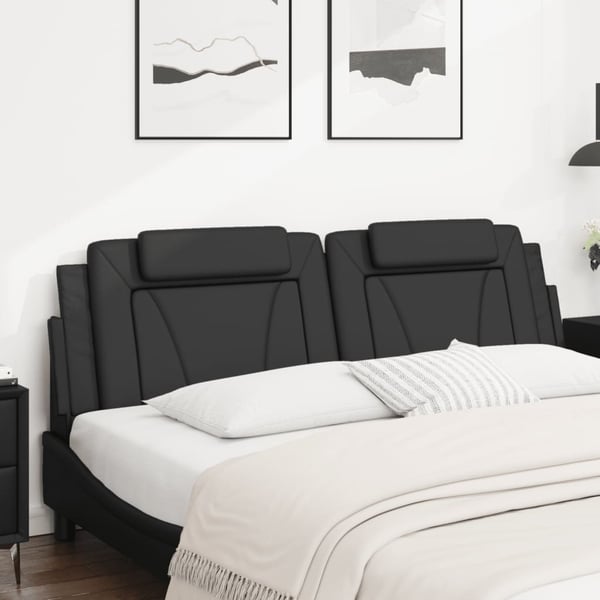 vidaXL gavlpude Viana 180 cm kunstlæder sort