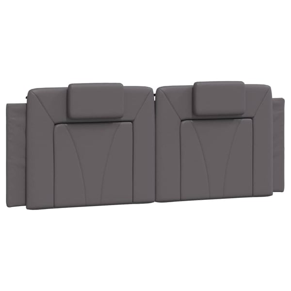 vidaXL gavlpude Viana 140 cm kunstlæder grå