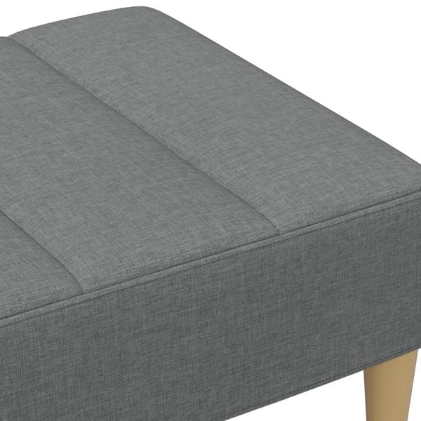 vidaXL fodskammel 77x55x31 cm stof mørkegrå