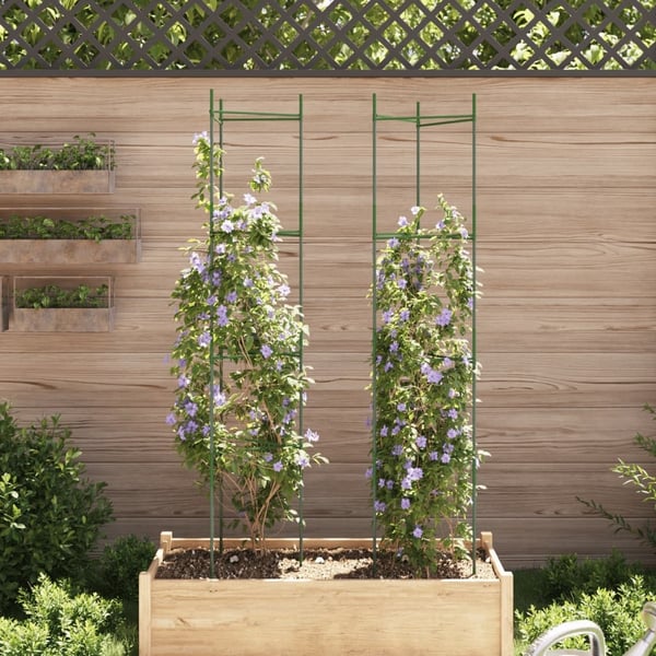 vidaXL Tomatbur 2 st 154 cm stål och PP