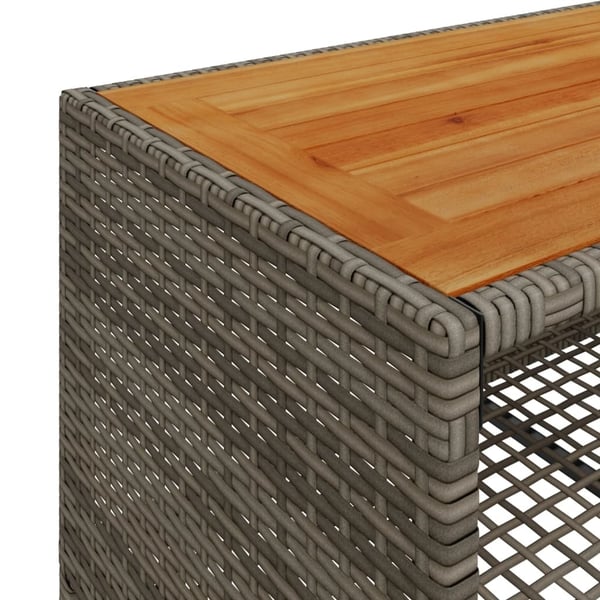 vidaXL sofasæt til haven 4 dele med hynder polyrattan grå