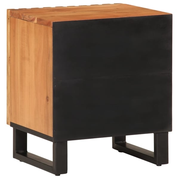 vidaXL Nattbord 2 stk 40x34x46 cm heltre akasie