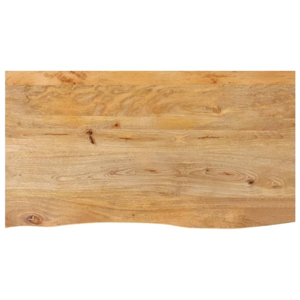 vidaXL bordplade 110x60x2,5 cm naturlig kant massivt mangotræ
