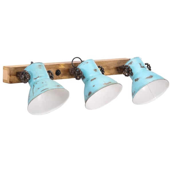 vidaXL Vegglampe 25 W denimblå 65x25 cm E27