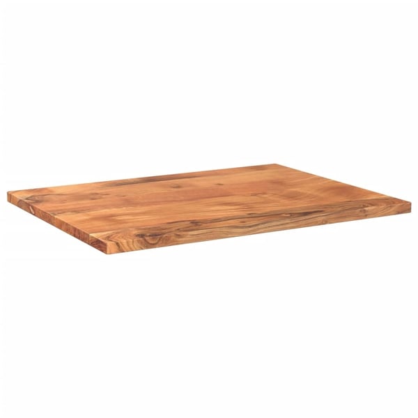 vidaXL Bordplate 80x70x2,5 cm rektangulær heltre akasie