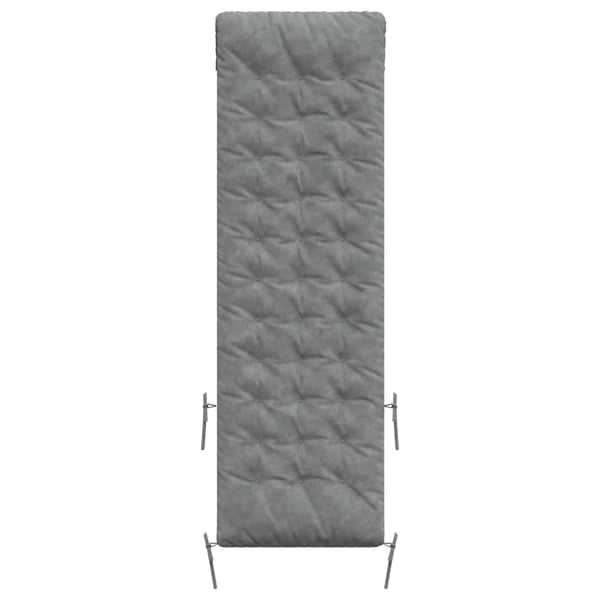 vidaXL hynde til liggestol 160x50x10 cm imiteret ruskind grå