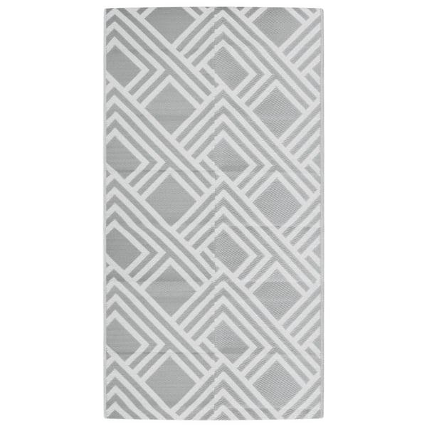vidaXL Utomhusmatta ARAKIL grå 80x150 cm PP