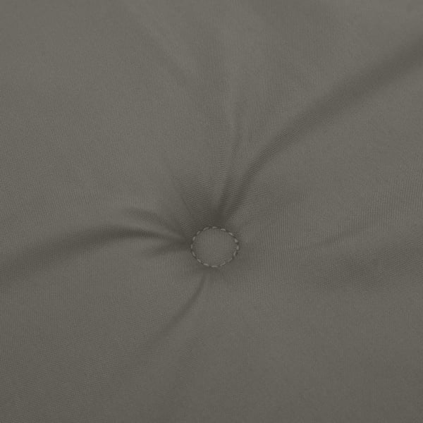 vidaXL hynder til havebænk 2 stk. 200x50x7 cm stof meleret mørkegrå