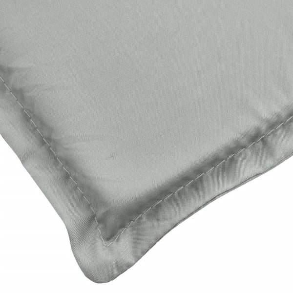 vidaXL Solsängsdyna melerad ljusgrå 200x50x4 cm tyg