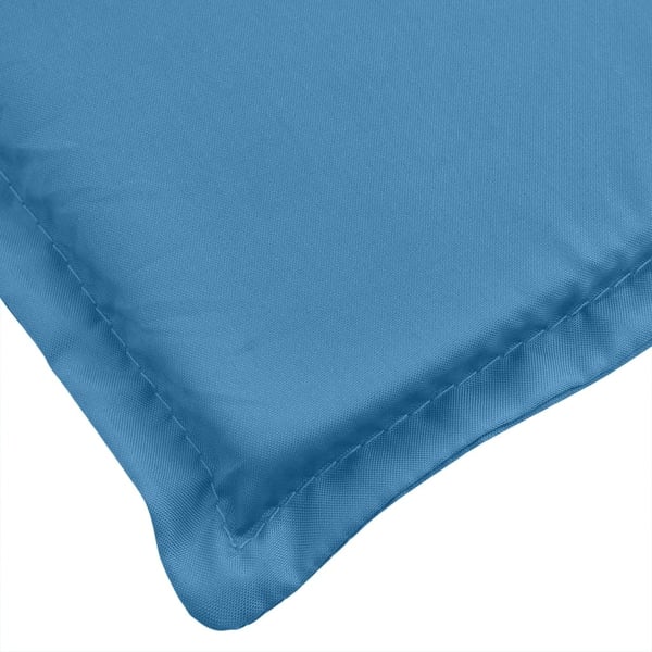 vidaXL hynde til liggestol 200x60x4 cm stof meleret blå