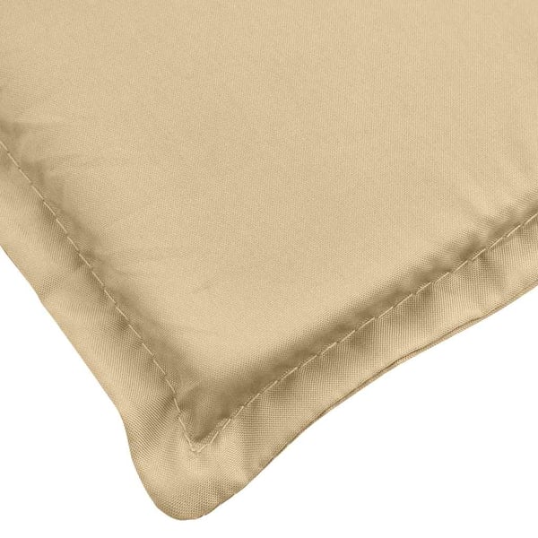 vidaXL hynde til liggestol 186x58x3 cm stof meleret beige