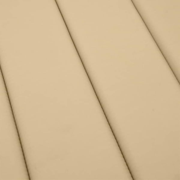 vidaXL hynde til liggestol 186x58x3 cm stof meleret beige