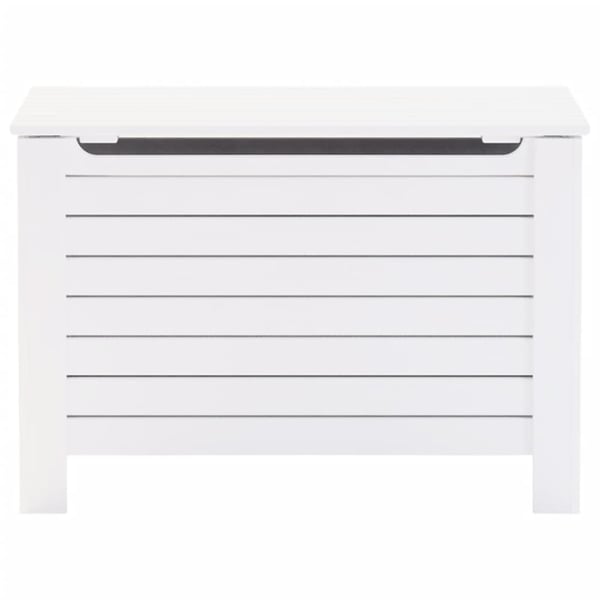 vidaXL Putekasse med lokk RANA hvit 100x49x54 cm heltre furu