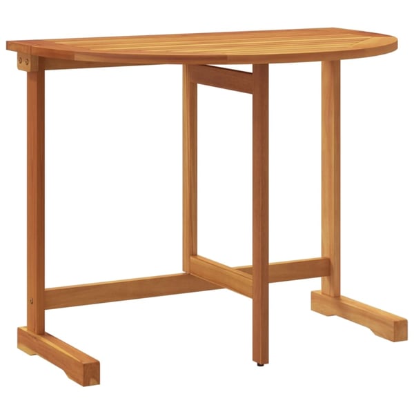 vidaXL Sammenleggbart balkongbord 90x60x72 cm heltre akasie