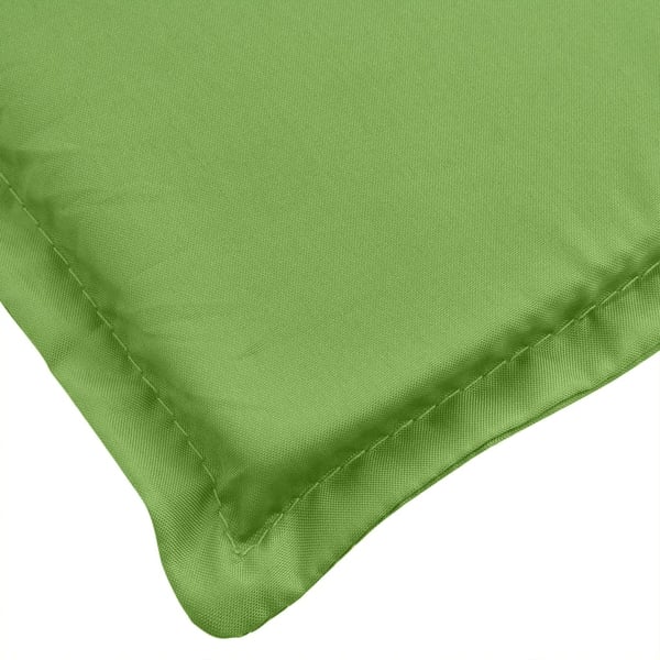 vidaXL stolehynder med lav ryg 2 stk. 100x50x4 cm stof grøn