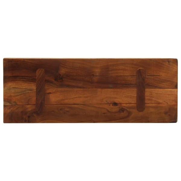 vidaXL Bordplate 80x30x3,8 cm rektangulær gjenvunnet heltre