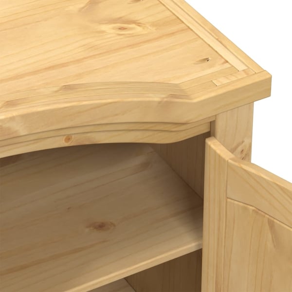 vidaXL Garderobe Corona 151,5x52x186 cm heltre furu