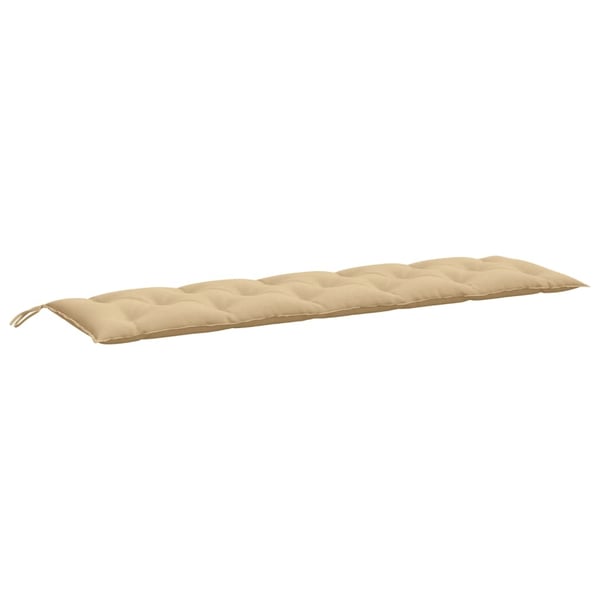 vidaXL hynder til havebænk 2 stk. 180x50x7 cm stof meleret beige