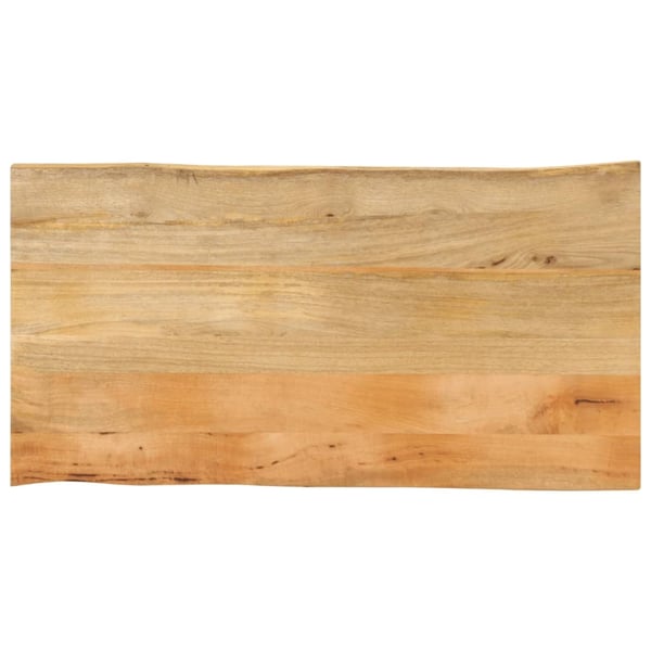 vidaXL bordplade 110x60x3,8 cm naturlig kant massivt mangotræ