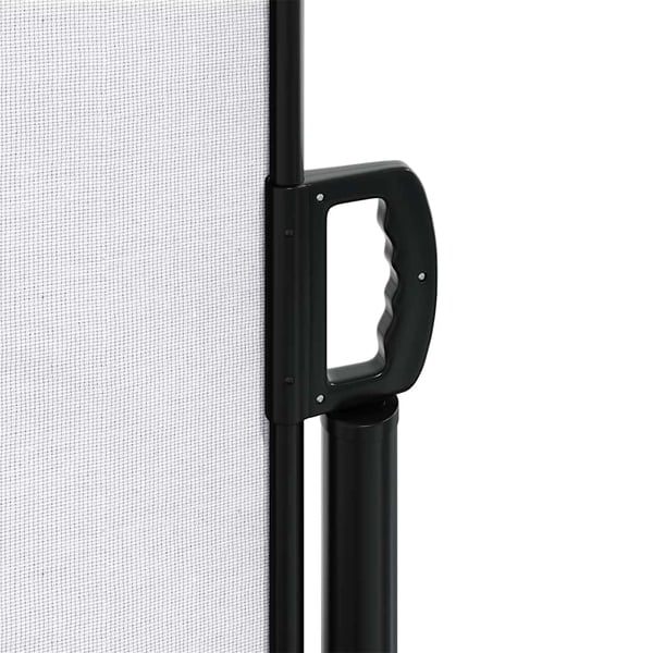 vidaXL Uttrekkbar sidemarkise hvit 120x500 cm