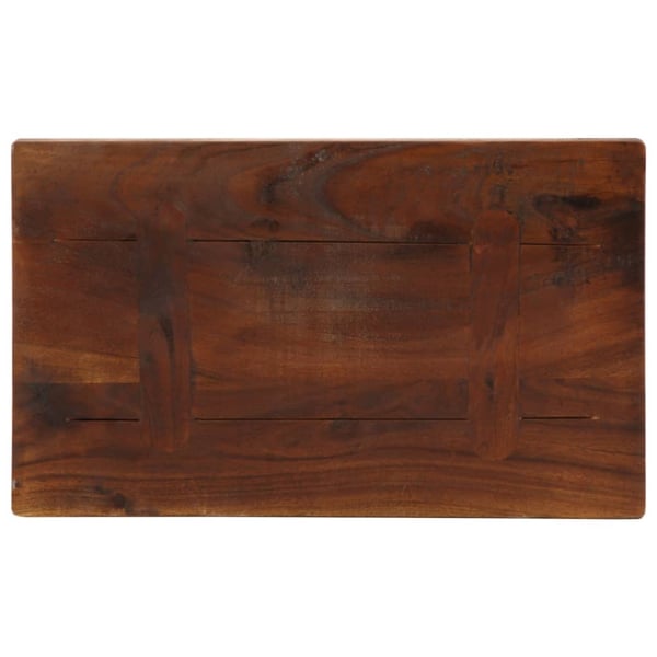 vidaXL Bordplate 50x30x3,8 cm rektangulær gjenvunnet heltre