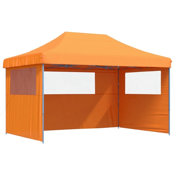 vidaXL foldbart pop-up festtelt med 3 sidevægge orange