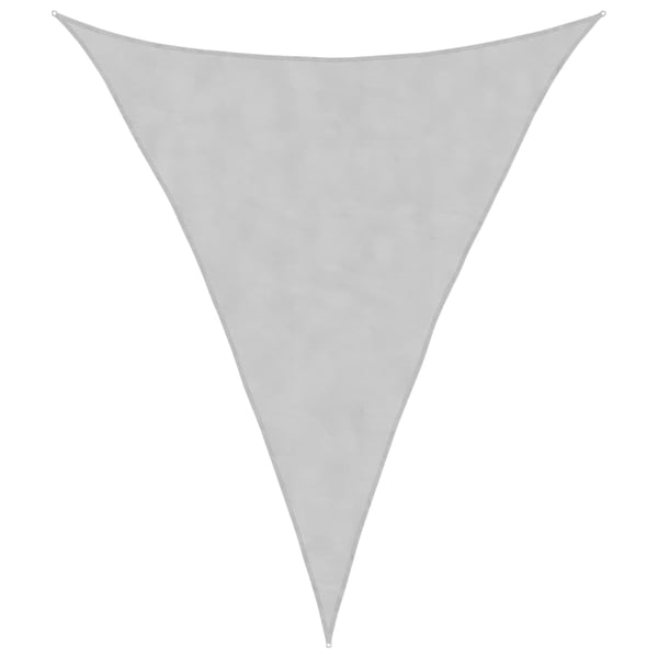 vidaXL Solseil lysegrå 4x5x5 m 100% polyester oxford