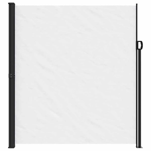 vidaXL Uttrekkbar sidemarkise hvit 220x600 cm