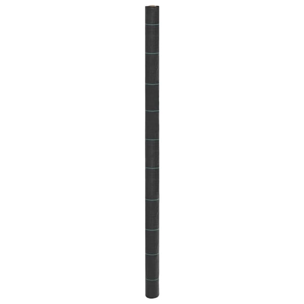 vidaXL Kontrollmatte for ugress svart 2x50 m PP