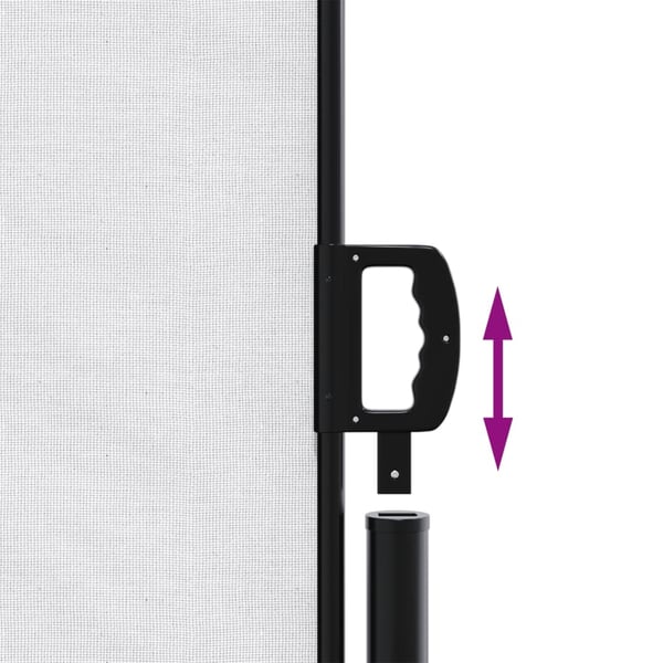 vidaXL Uttrekkbar sidemarkise 220x1200 cm hvit