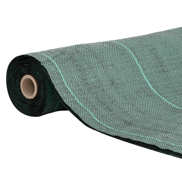 vidaXL Kontrollmatte for ugress grønn 2x25 m PP