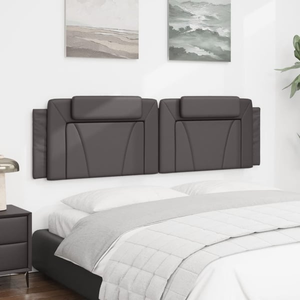 vidaXL gavlpude Viana 180 cm kunstlæder grå