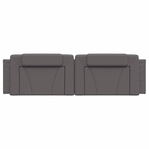 vidaXL gavlpude Viana 180 cm kunstlæder grå