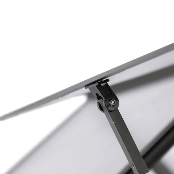vidaXL drivhus med fundamentramme 224x169x195 cm aluminium antracitgrå
