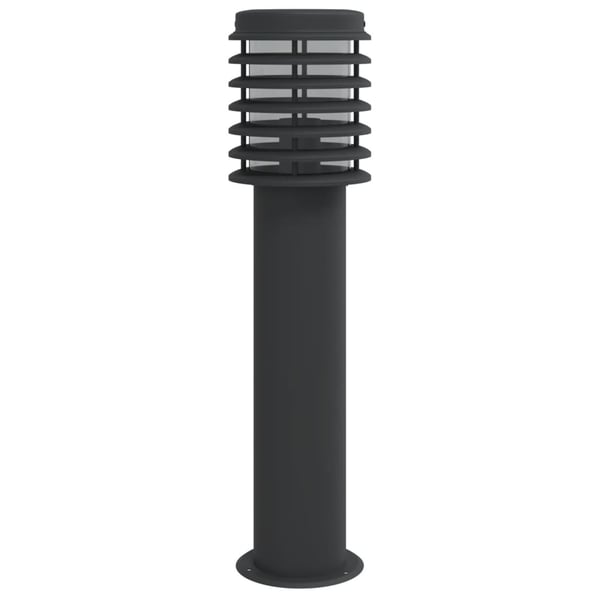 vidaXL udendørs standerlampe 60 cm rustfrit stål sort