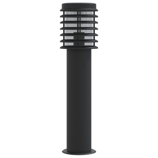 vidaXL udendørs standerlampe 60 cm rustfrit stål sort