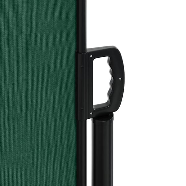vidaXL Uttrekkbar sidemarkise mørkegrønn 120x600 cm