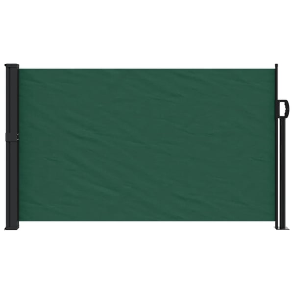 vidaXL Uttrekkbar sidemarkise mørkegrønn 120x600 cm