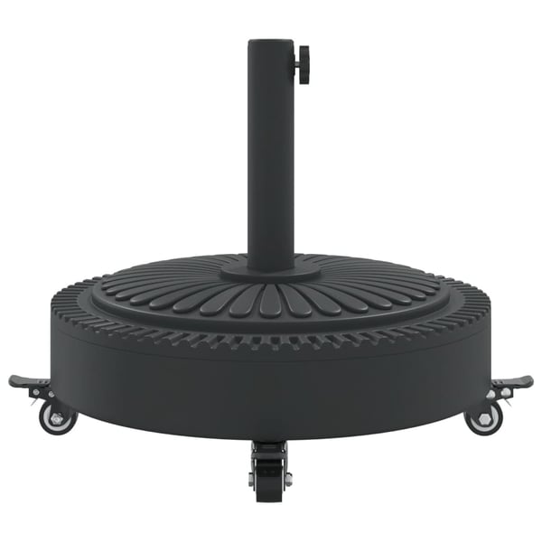 vidaXL Parasollfot med hjul for Ø38 / 48 mm stenger 27 kg rund