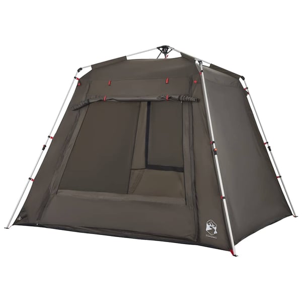 vidaXL 4-personers fisketelt quick release brun