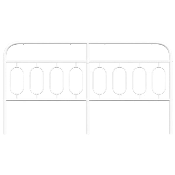 vidaXL udskiftningsgavl 160 cm metal hvid