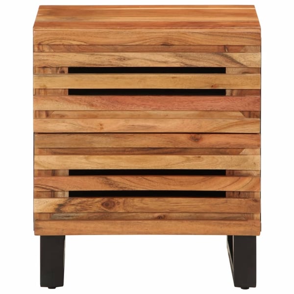 vidaXL sengebord 40x33x46 cm massivt akacietræ