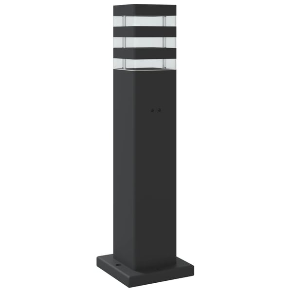 vidaXL Utendørs gulvlamper 3 stk svart 50 cm aluminium
