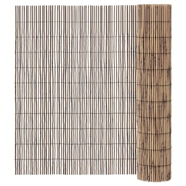 vidaXL havehegn 600x100 cm siv
