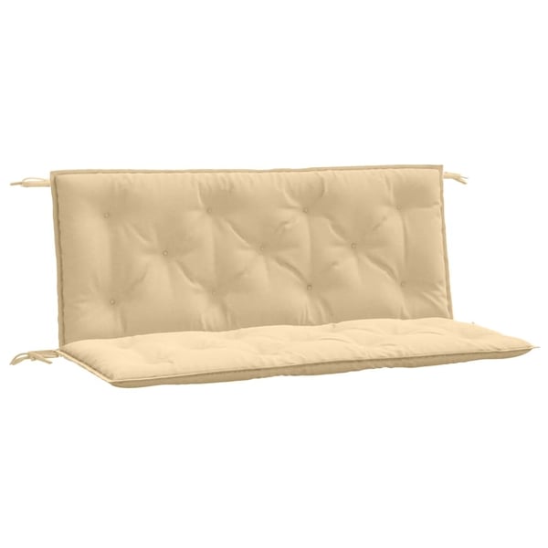 vidaXL hynder til havebænk 2 stk. 120x50x7 cm stof meleret beige