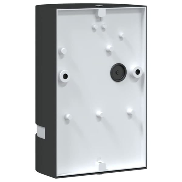 vidaXL Veggmontert utelampe svart støpt aluminium